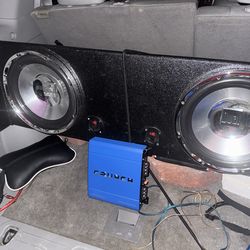 2 dual subs 12” and amp