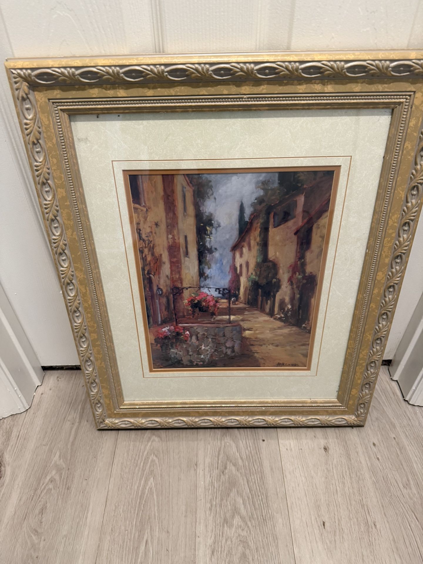Frames wall art italian alley way art 20x24.5