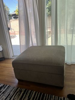 Plush Ottoman