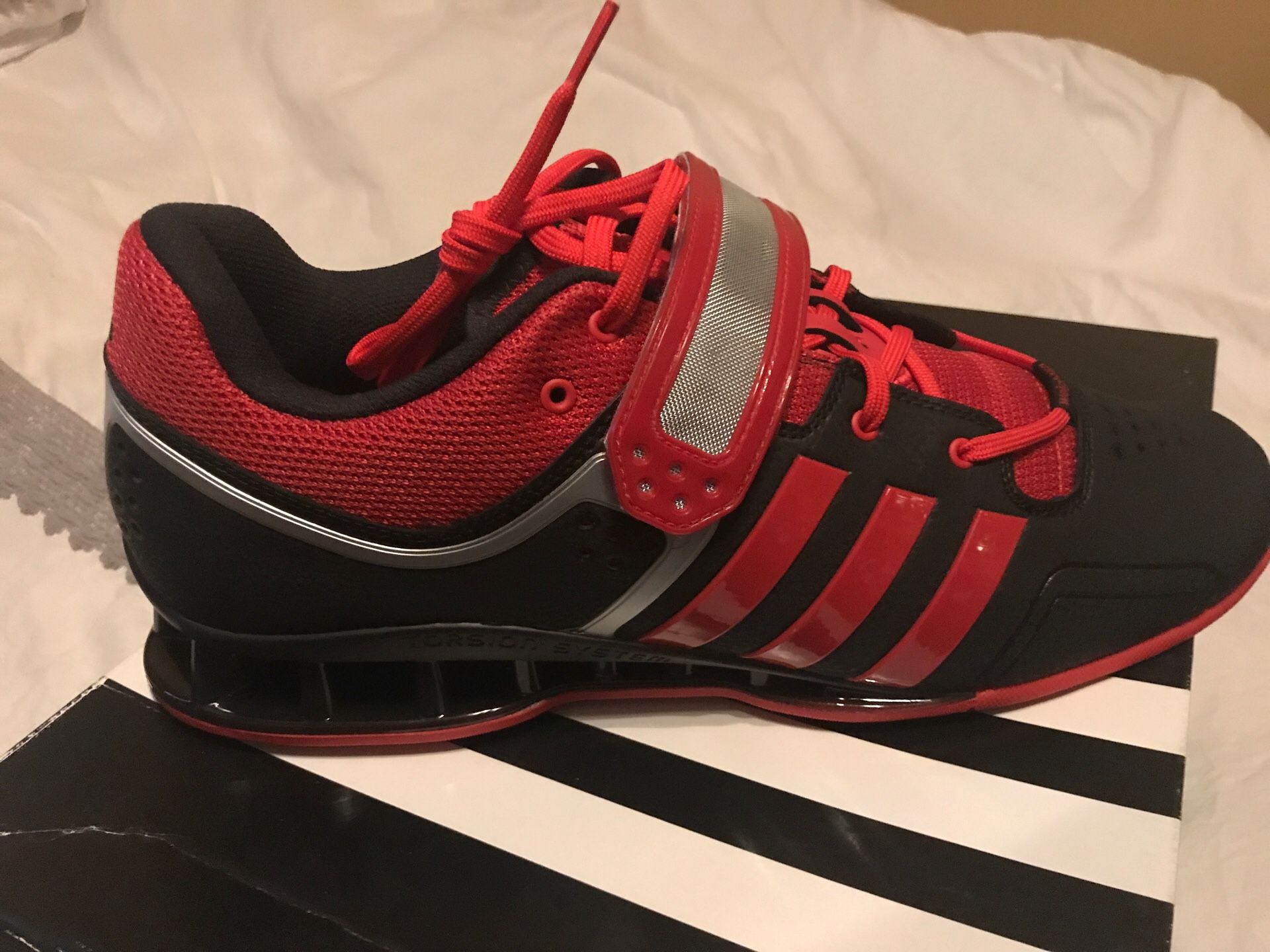 Adidas weight lifting shoes “Adipower” New in box. Size 13 also have size 12 1/2, and 12. Same color all New in the box. $70 OBO