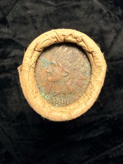 1880 & 1862 Indian Penny enders Wheat penny half roll