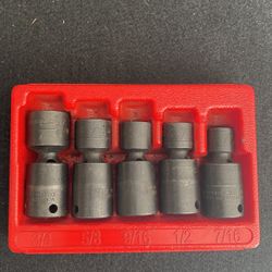 3/8 Standard Size Snap-on Swivel Head Impact Sockets