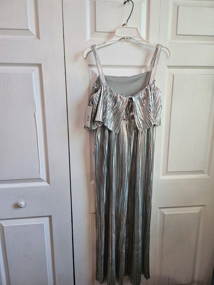 Silver Metallic Jumpsuit 