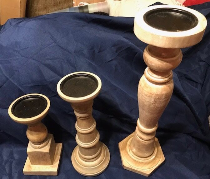 9 Candle Holders Sizes Vary. (new)