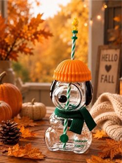 Starbucks x Snoopy Collab Glass Cup