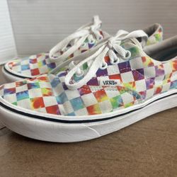 Vans Women’s 8 ComfyCush Era Tie-Dye Checker sneakers