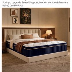 King Bed-frame and Mattress