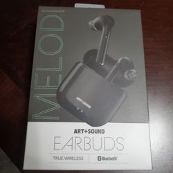 Melodi ART+SOUND Bluetooth Earbuds (Black)