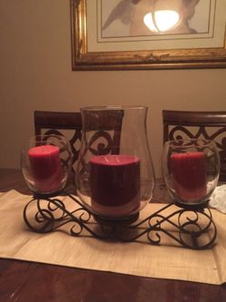 Nice table candle centerpiece