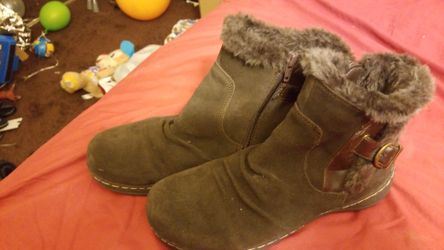cozy brown boots