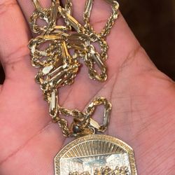 24 Inch Milano And Pendant  10k