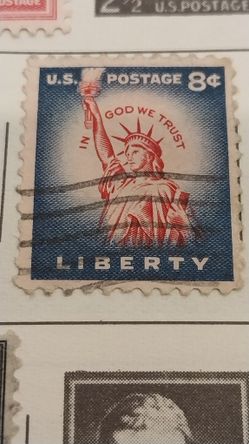 Stamp USA Liberty In God We Trust 8 Cent Collectible,  FREE SHIPPING