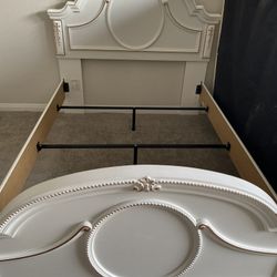 Full Size White Bed Frame 