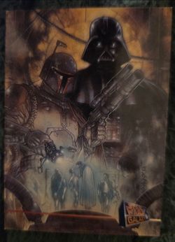 Star Wars Galaxy Trading Card Boba Fett Darth Vader