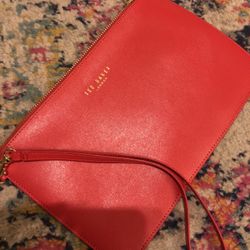 Ted Baker Leather Wristlet Pouch