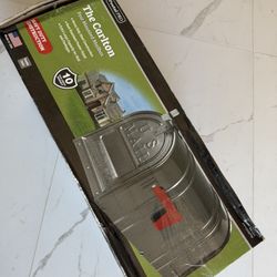 Carlton Post Mount Mailbox Pewter