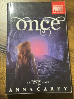 Once (Eve) - Paperback By Carey, Anna - SIGNED UNCORRECTED PROOF