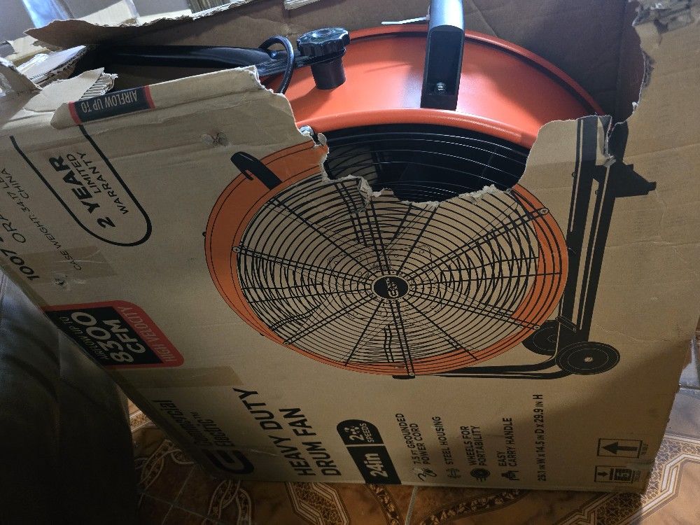 Heavy Duty Garage Fan Or Patio Fan 8300 Cfm Asking $145