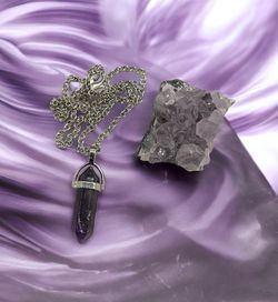 Amethyst Gemstone And Necklace