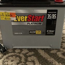 New Everstart Platinum Battery