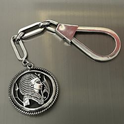 Sterling silver Egyptian keychain