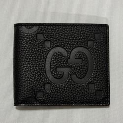 Gucci Jumbo GG Bifold Leather Wallet