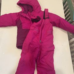 Girls Columbia Snow Suit Size 4 Toddler 