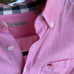 Beautiful Rosé Burberry Brit Button Down, Large