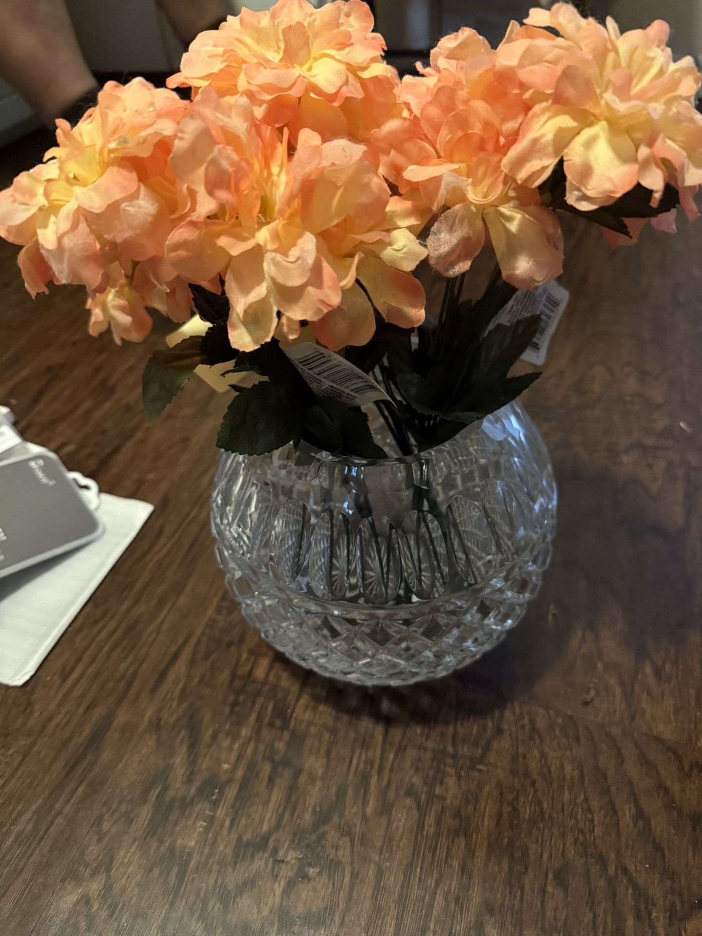 Precioso Florero De Cristal