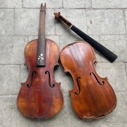 Two old violins for repair