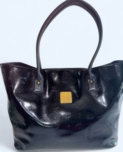 MCM Black Patent (Limited Edition)Tote Bag