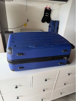 HENS Blue Large Luggage