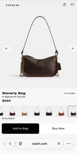 Coach Waverly Bag w/ Charm
