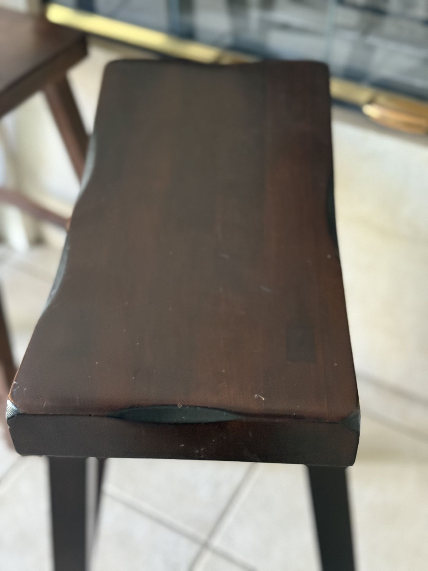 3 Bar Or Island Stools 2 Are 2 Of them Are 27” Height 1 Is 24 “ Hehigt