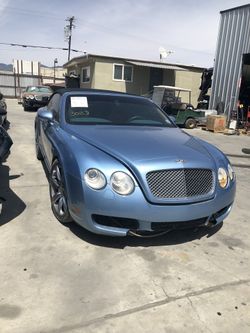 Parting Out 2007 Bentley Continental GTC Convertible