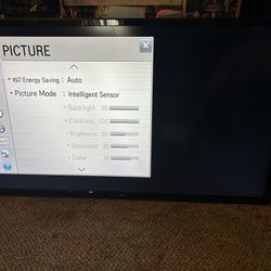 60” LG Flat Screen TV No Stand With Remote Works Great Tiny Scratch Cheap 