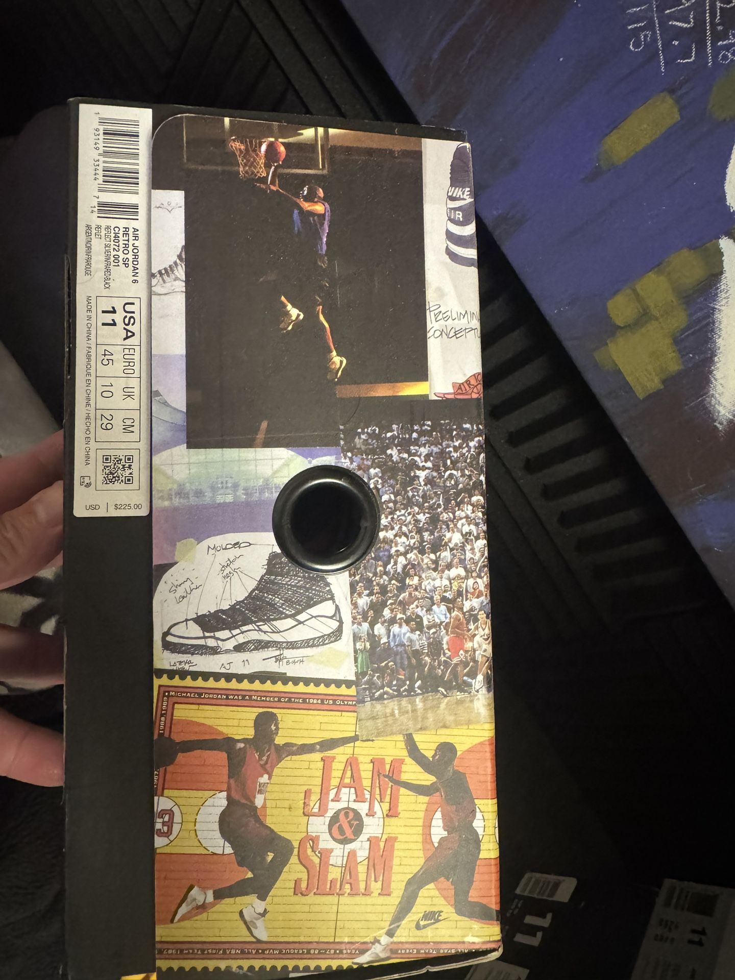 Jordan 6 Metallic Used  Sz11