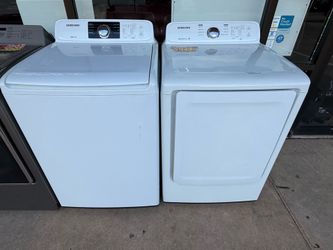 Used White Samsung Washer and Dryer Toploader