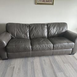 2 Piece Leather Sofa Set