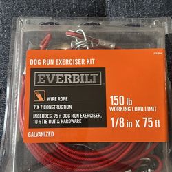 Galvanized Dog Run Cable Exerciser Kit