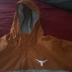 COLUMBIA TEXAS LONGHORNS MENS BURNT ORANGE GLENNAKER STORM LIGHT WEIGHT JACKET
