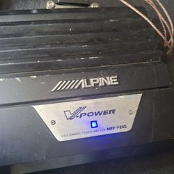 AMPLIFICADOR AMPLIFIER ALPINE 4 CHANELS GOOD CONDICIÓN ABLO ESPAÑOL 