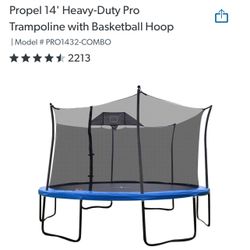 Heavy Duty 14’ Trampoline