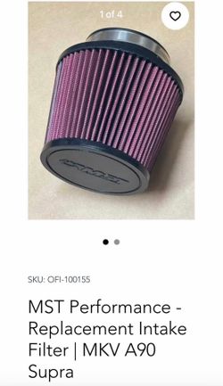MST Pertormance - Replacement Intake Filter MKV A90 Supra, OFI-100155