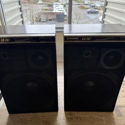 Vintage  Audiophile Pioneer CS-707 Speakers ~ Nice Condition