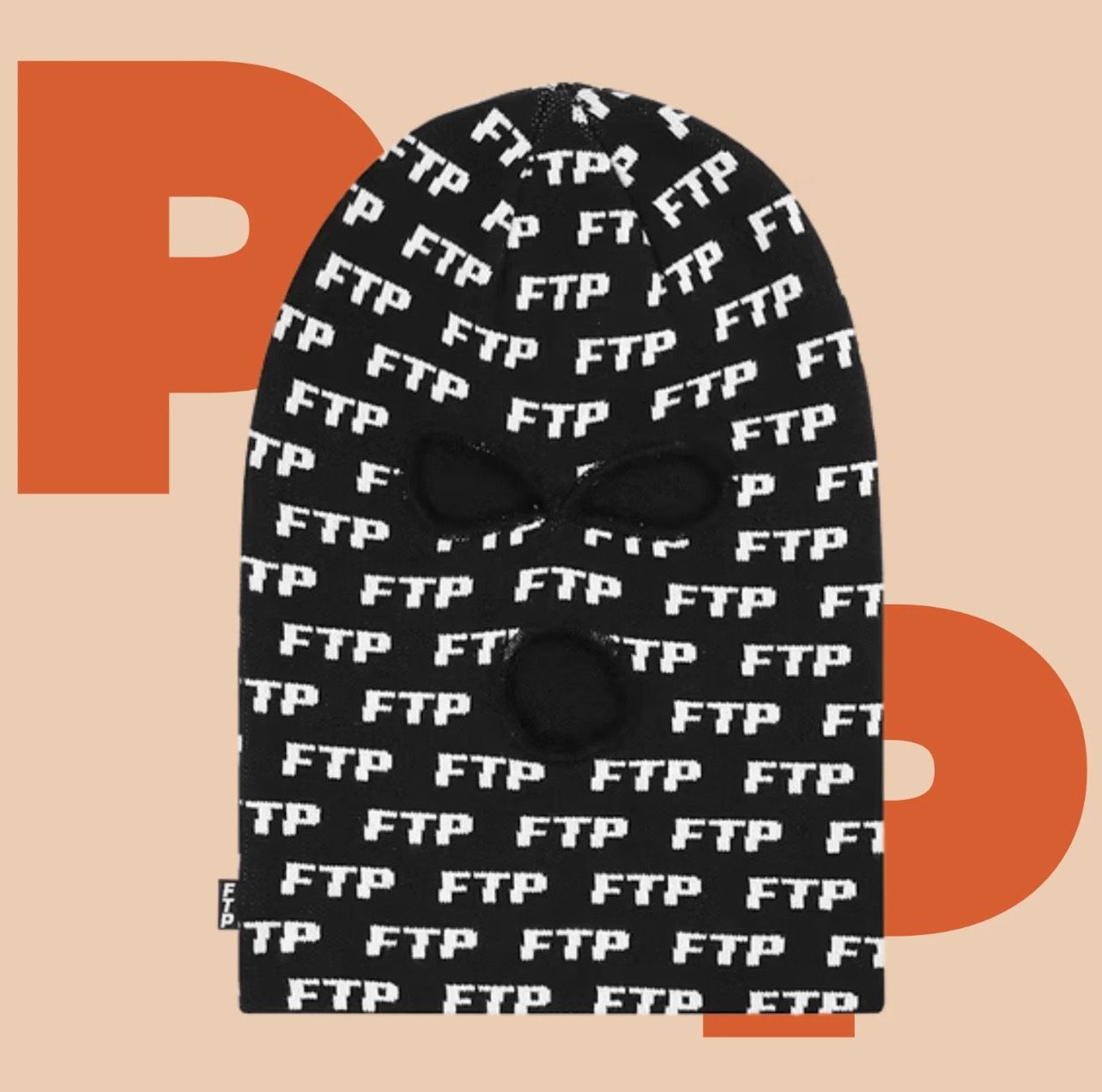 FTP Allover Logo Ski Mask