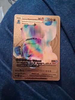 Galarian Darmanitan VMAX Gold Holographic Pokémon Card