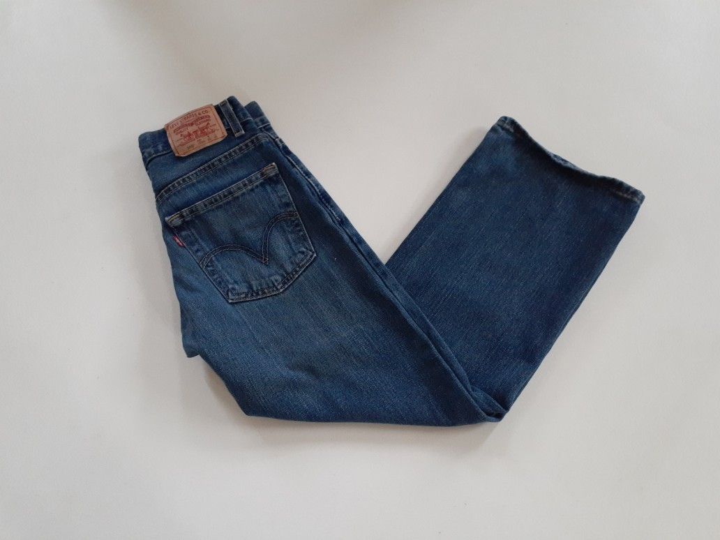 Levi's boys 569 loose straight blue denim jeans size 10 reg 25x25