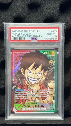 Monkey D Luffy OP01-003 Erattad - PSA 10