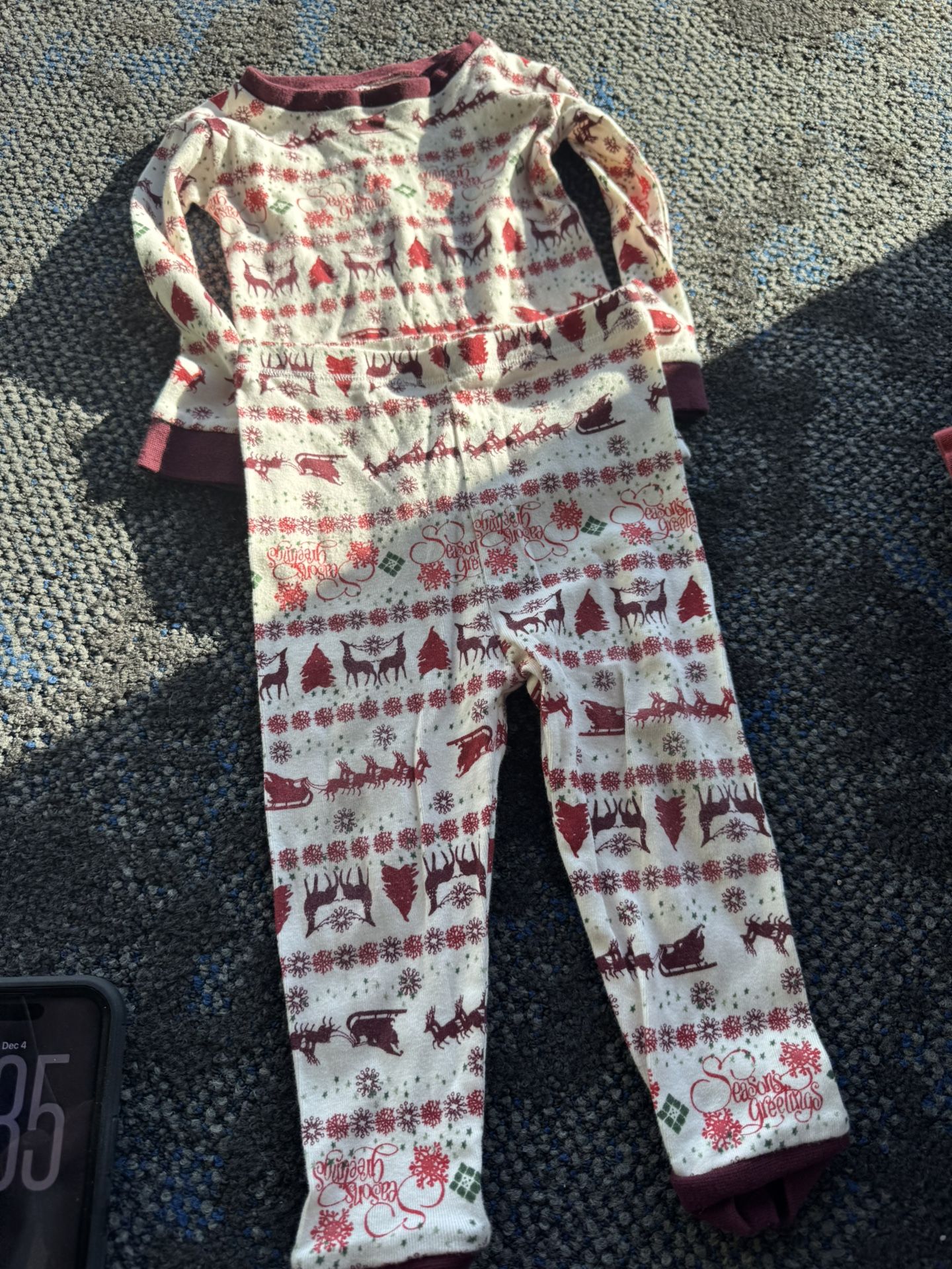 Burts bees 18 month Xmas pajamas